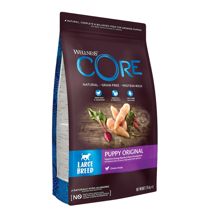 Wellness Core Xira Trofi Skulou Puppy Original Large Breed Glopoula & Kotopoulo 2.75kg